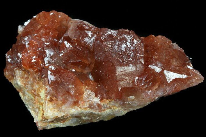 Red Hematoid Quartz Cluster - Morocco #44746